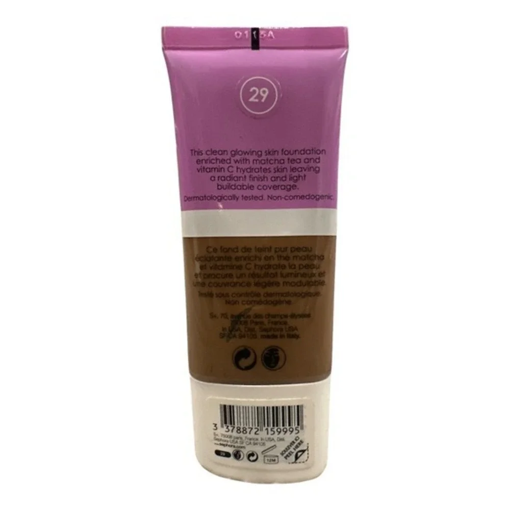 Sephora Clean Glowing Skin Foundation Full‎ Size Number 29 Foundation